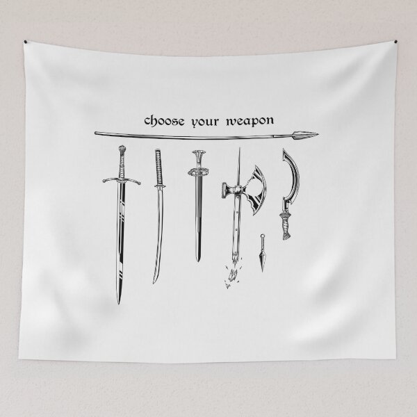 Item preview, Choose your weapon (black) designed and sold by faejala.