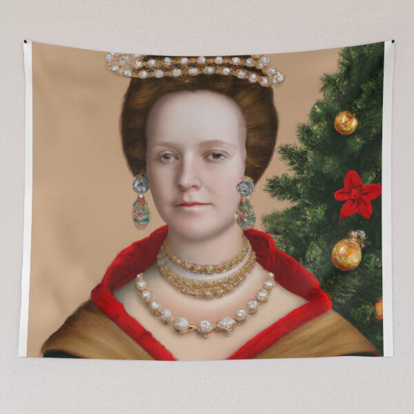 Item preview, Ai Art, Ai Print, Painting Altered Art, Fashion Portrait Painting, Ai Christmas, Art by Ai ,Gift designed and sold by RadRococo.
