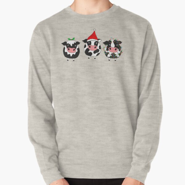 Christmas cows Pullover Sweatshirt