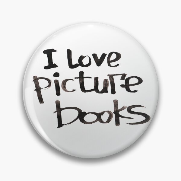 Item preview, I love picture books calligraphy lettering | booklovers bw handlettering designed and sold by lausn.