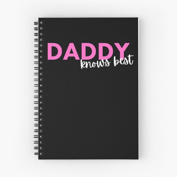 Item preview, Daddy Knows Best Pink With White Script | DDLG Submissive designed and sold by KinkShoppe.