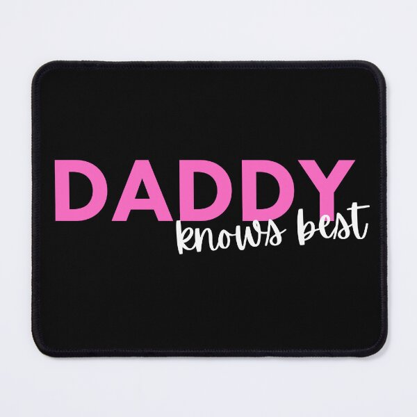 Item preview, Daddy Knows Best Pink With White Script | DDLG Submissive designed and sold by KinkShoppe.
