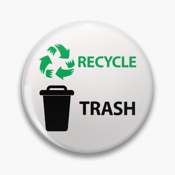 Item preview, Recycle & Trash Cans Bin Sign Label  designed and sold by richter74.