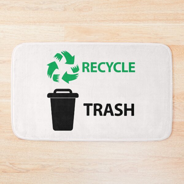 Item preview, Recycle & Trash Cans Bin Sign Label  designed and sold by richter74.