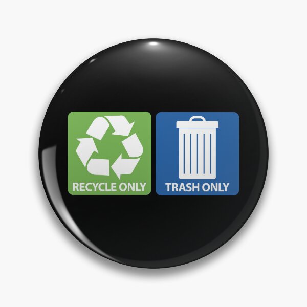 Item preview, Recycle & Trash Only Cans Bin Label Sign designed and sold by richter74.