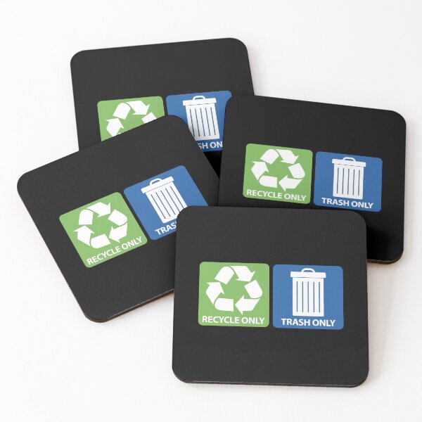 Item preview, Recycle & Trash Only Cans Bin Label Sign designed and sold by richter74.