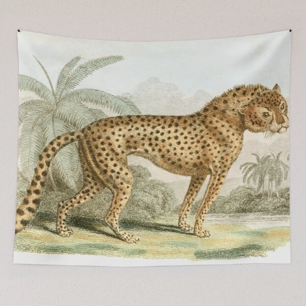 Item preview, Hunting Leopard Vintage Illustration  designed and sold by JaneVirak.