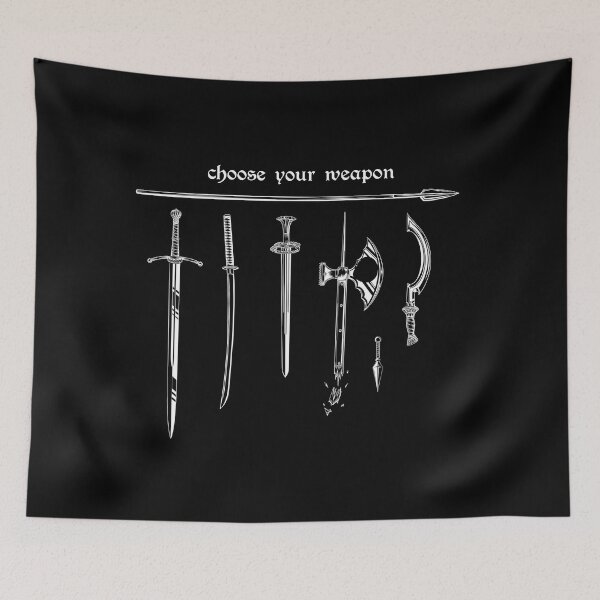 Item preview, Choose your weapon (white) designed and sold by faejala.