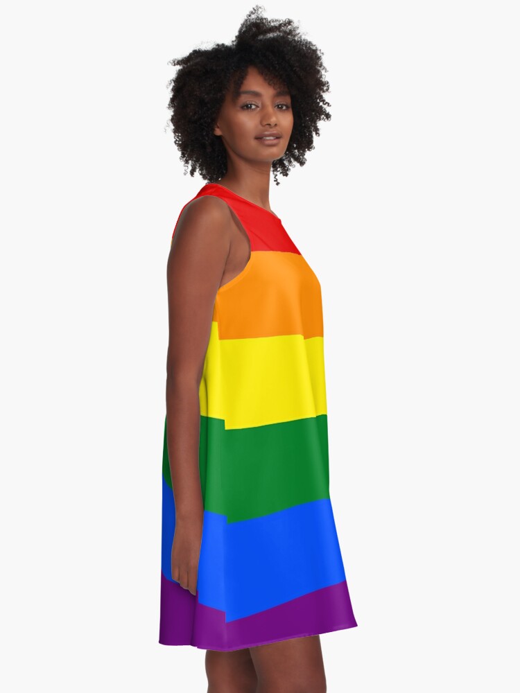 gay pride flag dress
