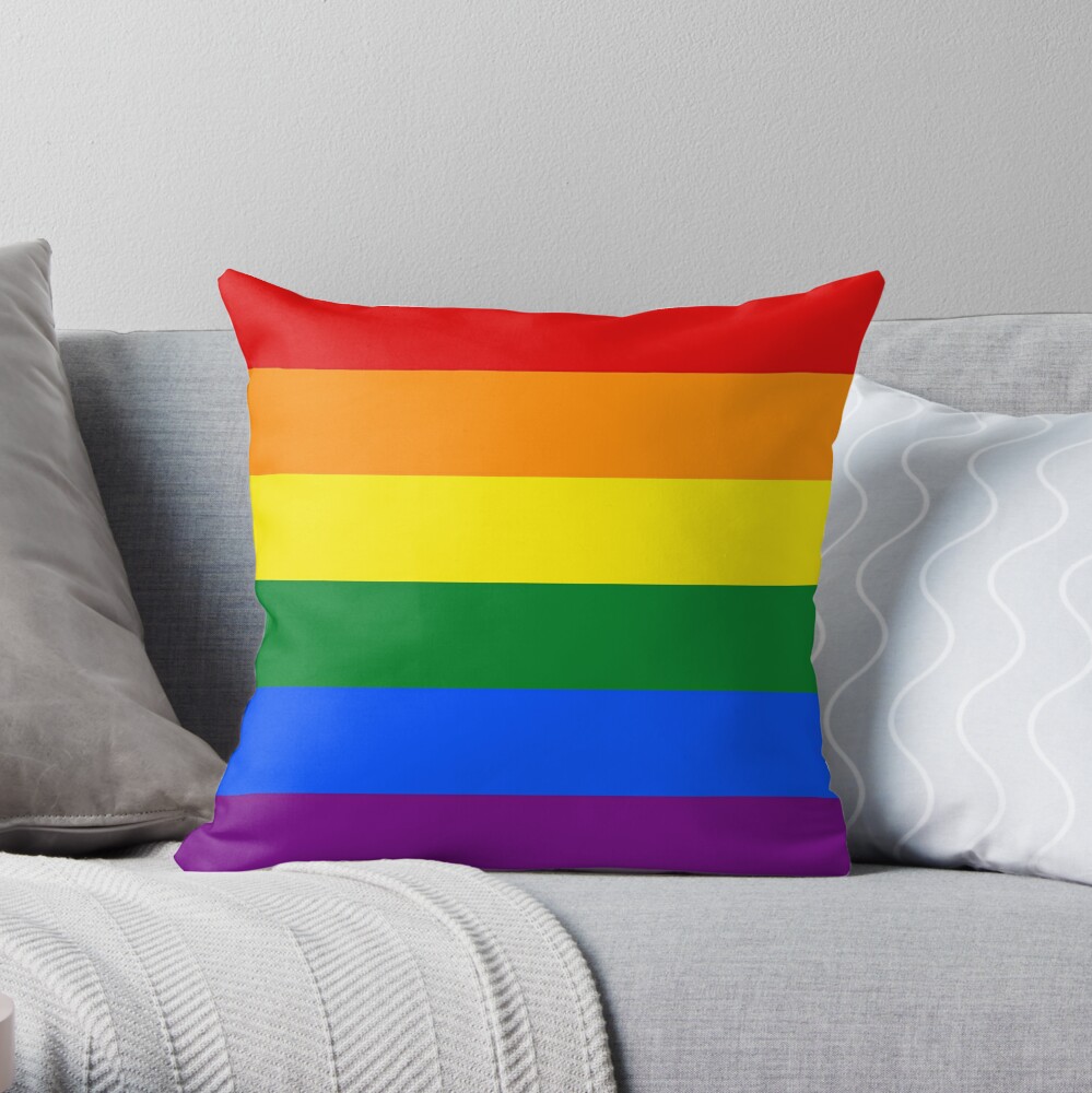 16x16 Gay Pride Pillows LGBTQ Ally LGBT Men Women Gift I May Be Straight But I Dont Hate Gay Pride Flag LGBTQ Ally Throw Pillow Multicolor 