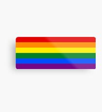 Gay Pride Rainbow Flag Metal Print