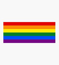 Lámina fotográfica Bandera del arco iris del orgullo gay