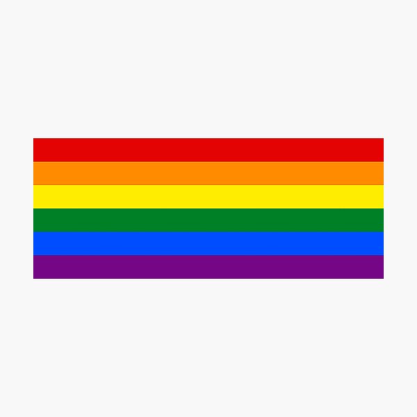 Drapeau gay arc-en-ciel Impression photo