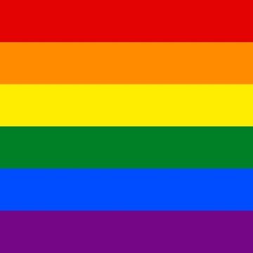 Artwork thumbnail, Gay Pride Rainbow Flag by Public