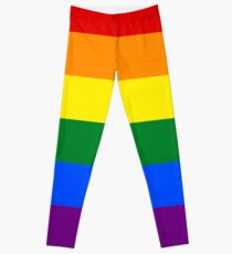 Gay Pride Rainbow Flag Leggings
