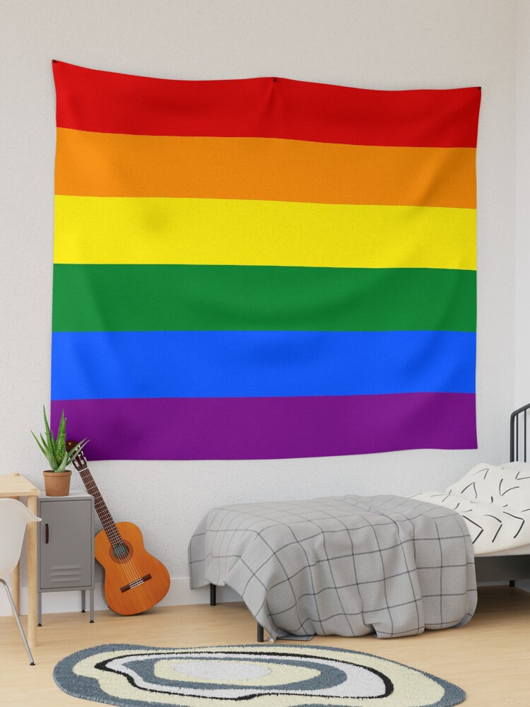 Thumbnail 1 of 3, Tapestry, Gay Pride Rainbow Flag designed and sold by Public.