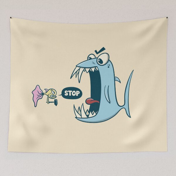 Item preview, Stop - small against big designed and sold by cartoonalarm.