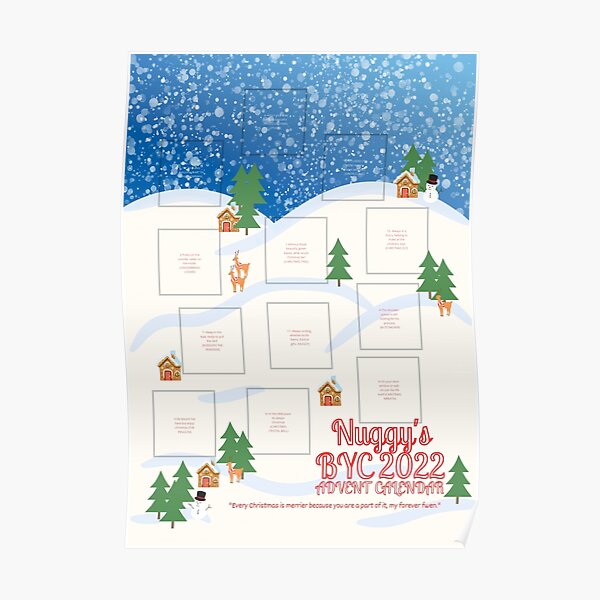Nuggy BYC 2022 advent Calendar Poster
