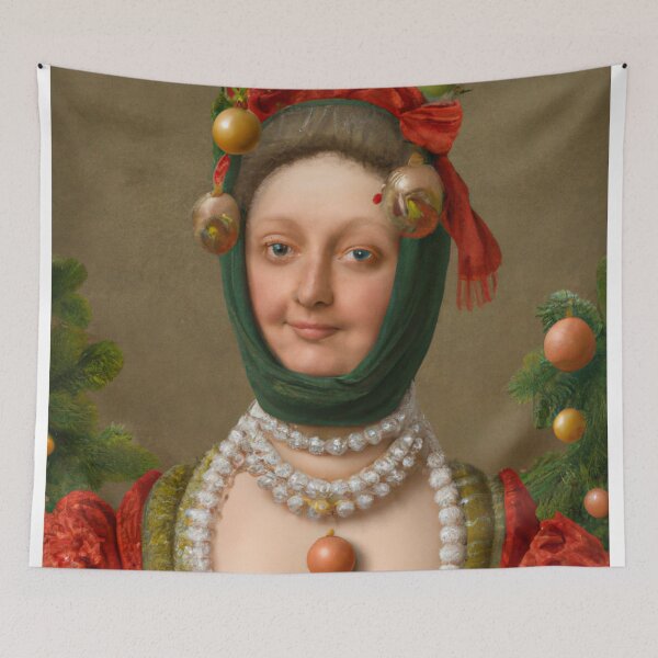 Item preview, Ai Art, Ai Print, Painting Altered Art, Fashion Portrait Painting, Ai Christmas, Art by Ai ,Gift designed and sold by RadRococo.