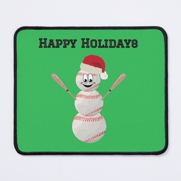 Item preview, Baseball Santa Snowman Happy Holidays designed and sold by cmd-art.