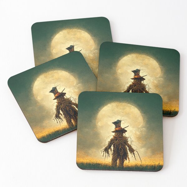 Item preview, Scarecrow at Full Moon looking lonely. designed and sold by liana campbell.