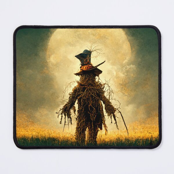 Item preview, Scarecrow at Full Moon looking lonely. designed and sold by liana campbell.