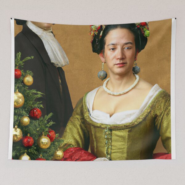 Artikelvorschau, Ai Art, Ai Print, Painting Altered Art, Fashion Portrait Painting, Ai Christmas, Art by Ai ,Gift entworfen und verkauft von RadRococo.