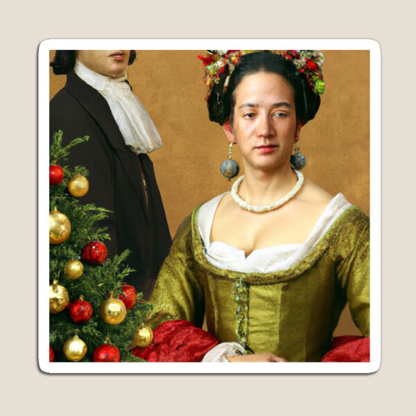 Item preview, Ai Art, Ai Print, Painting Altered Art, Fashion Portrait Painting, Ai Christmas, Art by Ai ,Gift designed and sold by RadRococo.