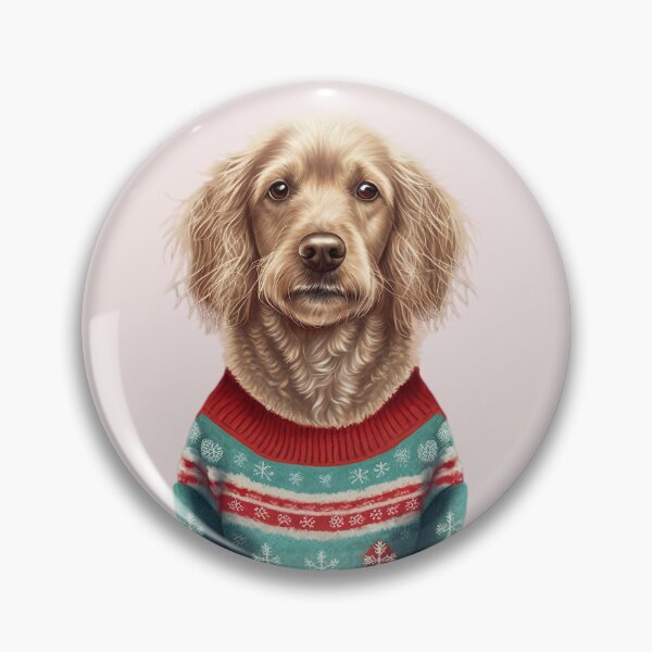 Item preview, LABRADOR DOG WEARING AN UGLY CHRISTMAS JUMPER Midjourney AI Artwork designed and sold by davidjulie.