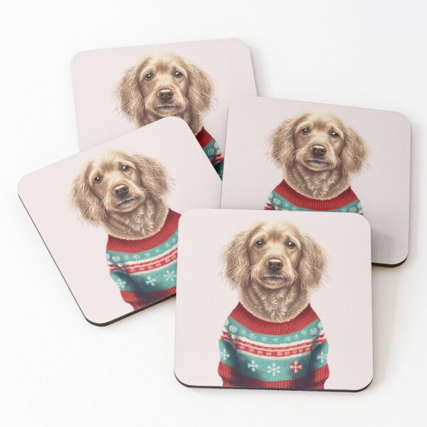 Item preview, LABRADOR DOG WEARING AN UGLY CHRISTMAS JUMPER Midjourney AI Artwork designed and sold by davidjulie.