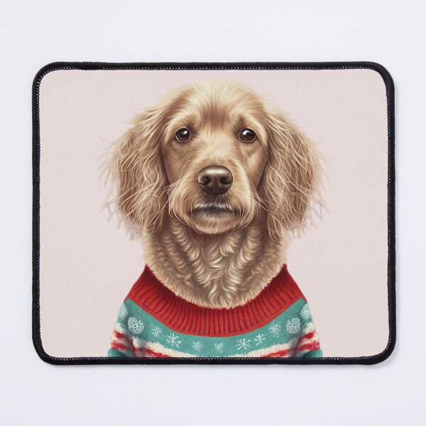 Item preview, LABRADOR DOG WEARING AN UGLY CHRISTMAS JUMPER Midjourney AI Artwork designed and sold by davidjulie.