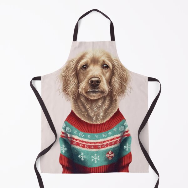 Item preview, LABRADOR DOG WEARING AN UGLY CHRISTMAS JUMPER Midjourney AI Artwork designed and sold by davidjulie.