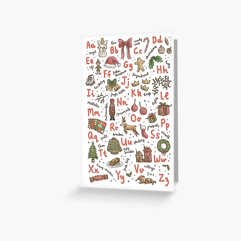Christmas Alphabet Cards ポップアップカードセット Christmas Alphabet Cards ポップアップカードセット