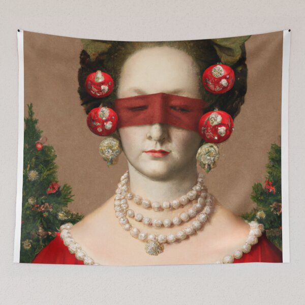 Item preview, Ai Art, Ai Print, Painting Altered Art, Fashion Portrait Painting, Ai Christmas, Art by Ai ,Gift designed and sold by RadRococo.
