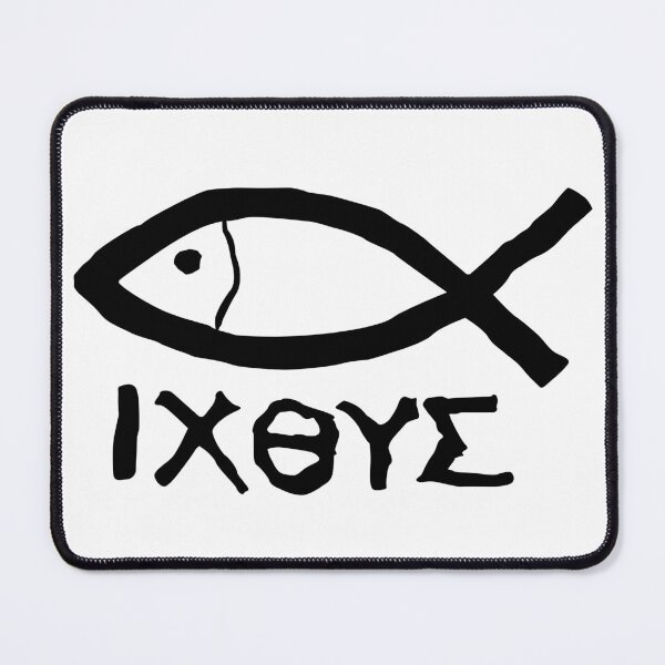 Artikelvorschau, Ichthys IXOYE christlicher Fisch-Aufkleber entworfen und verkauft von nikolaj1301.