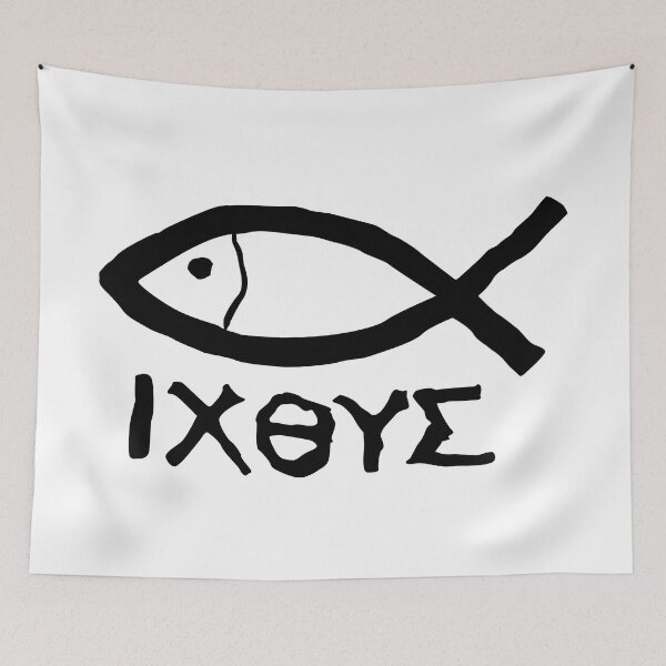 Item preview, Ichthys IXOYE Christian Fish Sticker designed and sold by nikolaj1301.