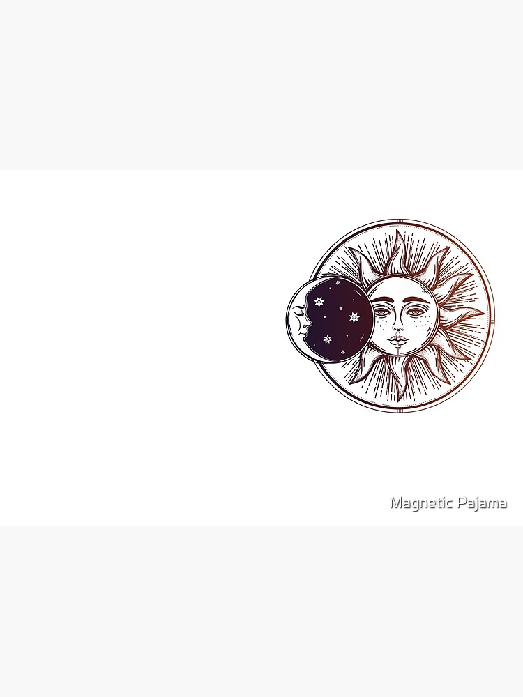 Thumbnail 3 of 3, Journal, Vintage Solar Eclipse: Sun, Moon and Stars designed and sold by MagneticMama.