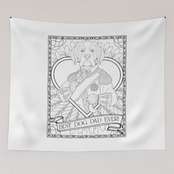 Item preview, Best Dog Dad Ever Vintage Black & White Boxer Dog For Lover & Owner designed and sold by Mrspink16.