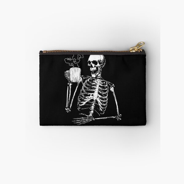 Item preview, Staying Alive Halloween Costume Skeleton Drinking Coffee Gear designed and sold by DynamicDesign.