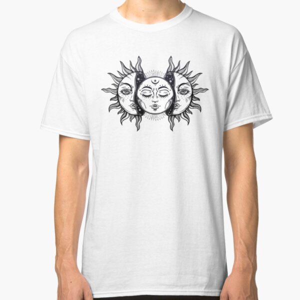Vintage Solar Eclipse Sun and Moon Classic T-Shirt