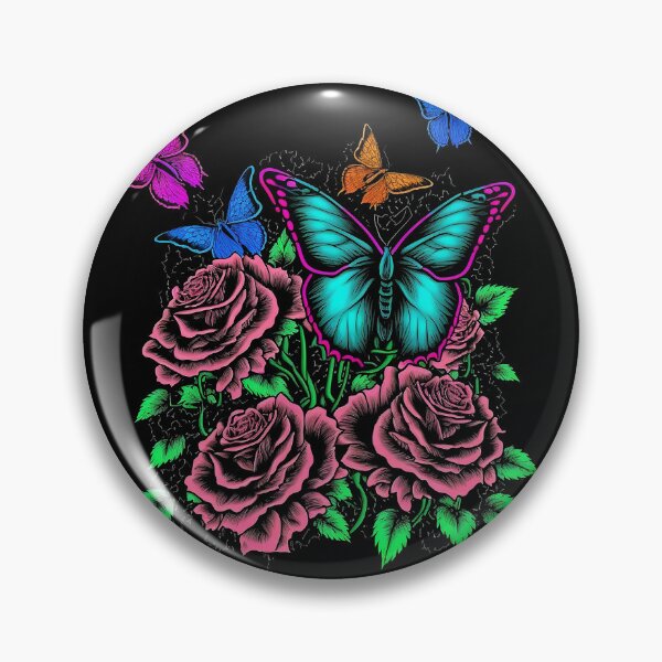 Item preview, Butterflies on Roses designed and sold by GummywormDesign.