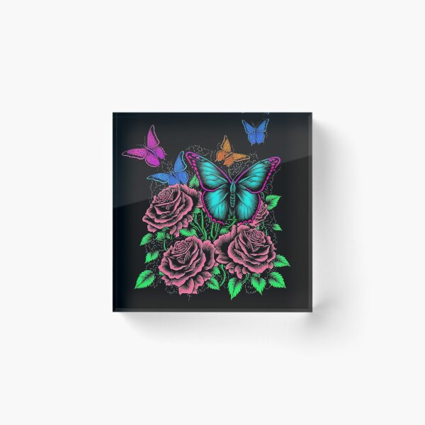 Item preview, Butterflies on Roses designed and sold by GummywormDesign.
