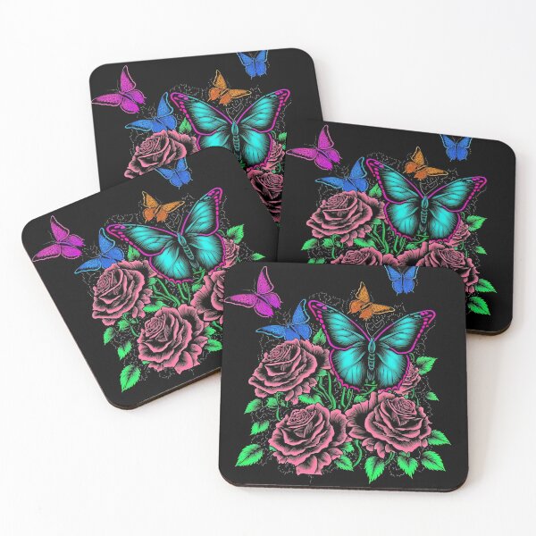 Item preview, Butterflies on Roses designed and sold by GummywormDesign.