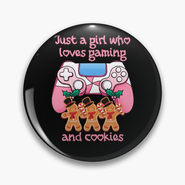 Item preview, Just A Girl Who Loves Gaming And Cookies designed and sold by RockBeeDesigns.