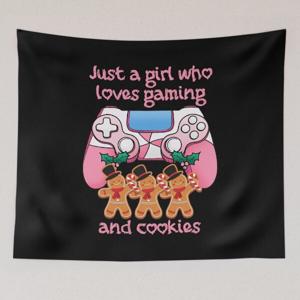 Item preview, Just A Girl Who Loves Gaming And Cookies designed and sold by RockBeeDesigns.