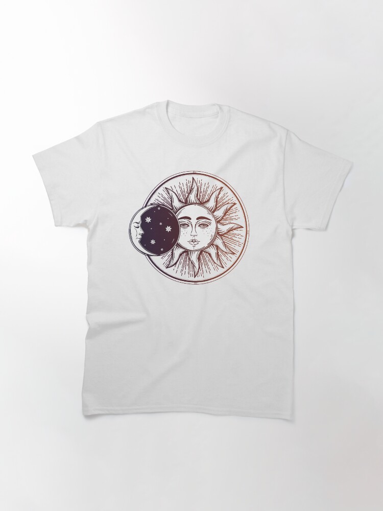 Alternate view of Vintage Solar Eclipse: Sun, Moon and Stars Classic T-Shirt