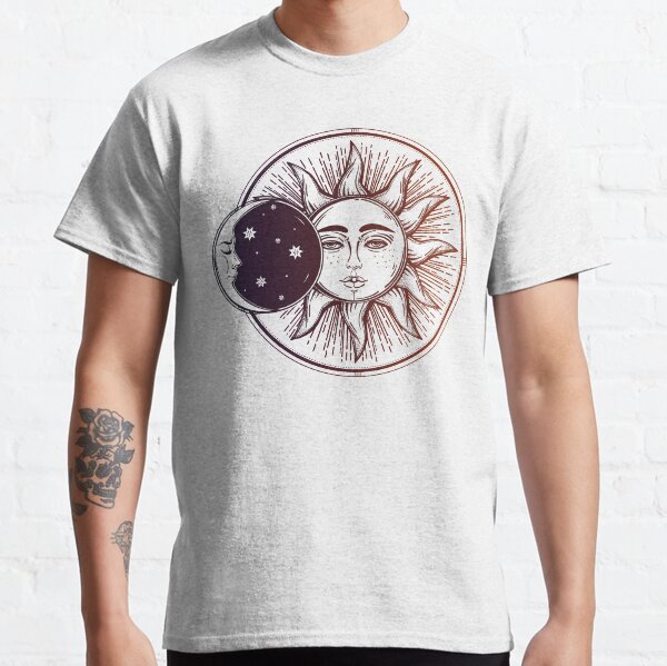 Vintage Solar Eclipse: Sun, Moon and Stars Classic T-Shirt