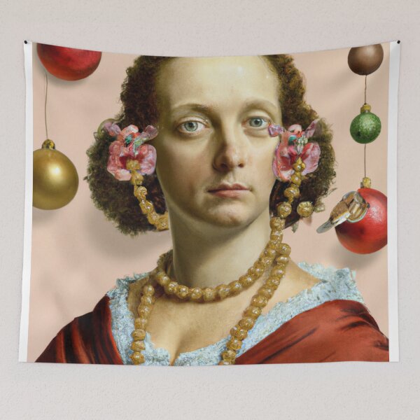 Item preview, Ai Art, Ai Print, Painting Altered Art, Fashion Portrait Painting, Ai Christmas, Art by Ai ,Gift designed and sold by RadRococo.