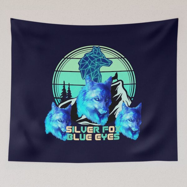 Item preview, silver fox blue eyes designed and sold by MrSameeraTop.