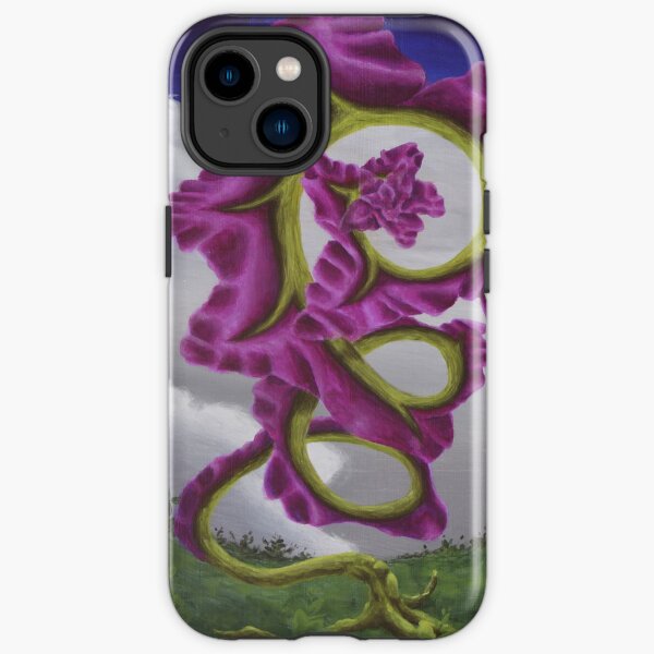 Purple Flower in a field at sunset iPhone Tough Case